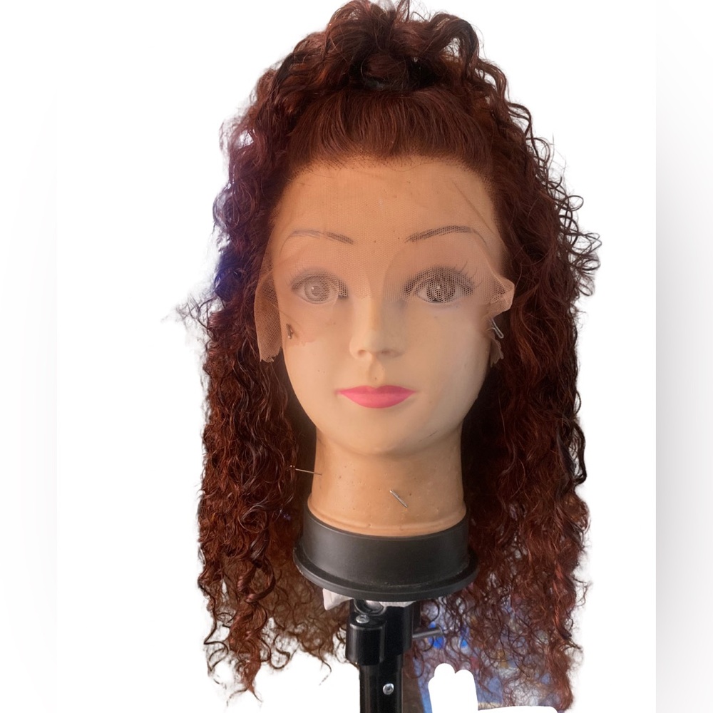 Reddish brown lace front wig